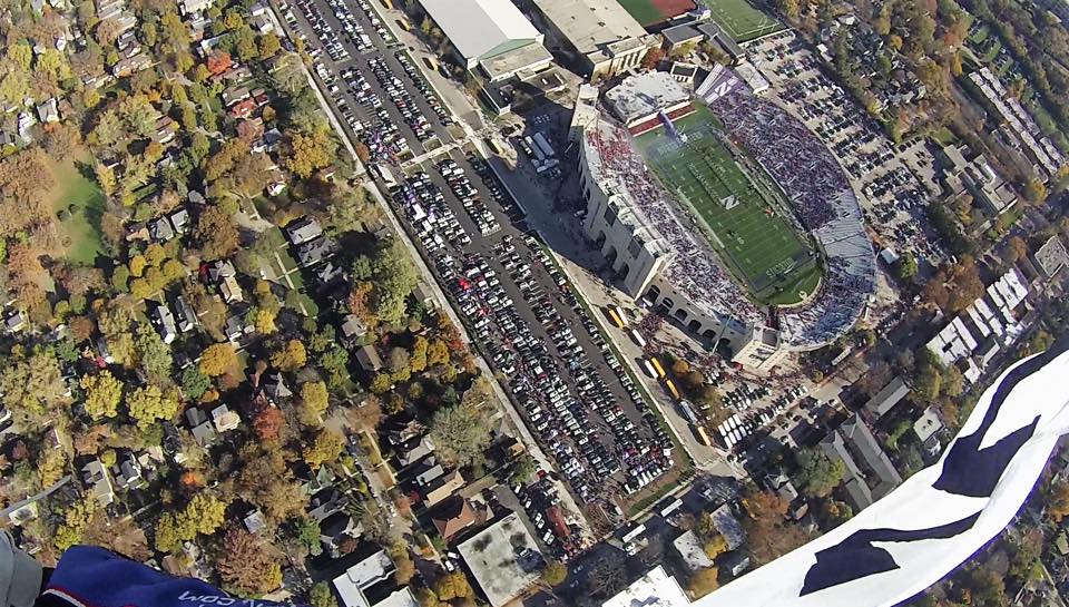Northwestern Home Opener To Include Special Skydive Start