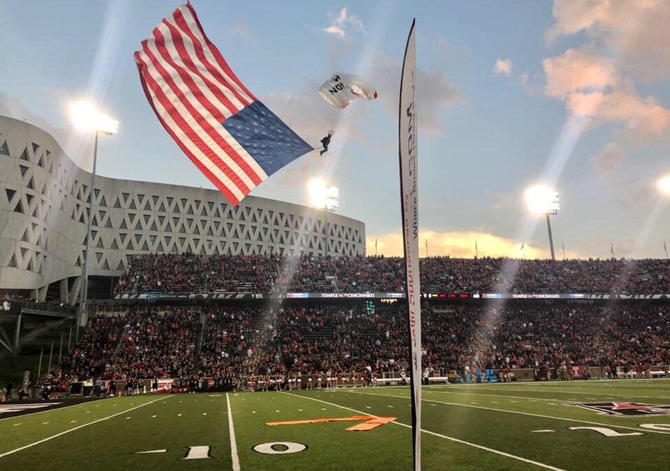 UC Bearcats Homecoming Football Game to Feature Skydive Opening