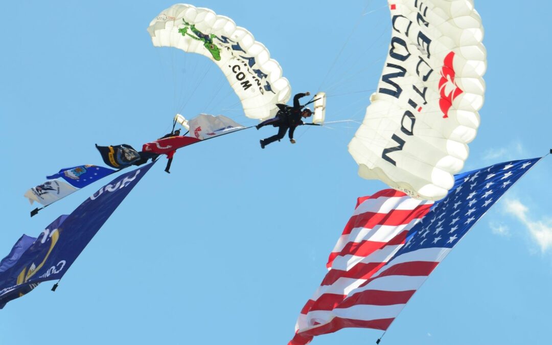 Team Fastrax™ Skydivers to Wow Spectators at 2021 Military Bowl